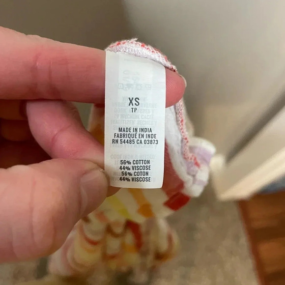 Aerie Multicolored Striped Romper with Tie Straps and‎ Pockets - Picture 9 of 10